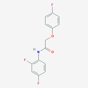 molecular formula C14H10F3NO2 B260064 N-(2,4-difluorophenyl)-2-(4-fluorophenoxy)acetamide 