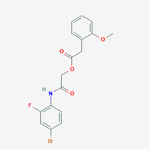 [2-(4-Bromo-2-fluoroanilino)-2-oxoethyl] 2-(2-methoxyphenyl)acetate