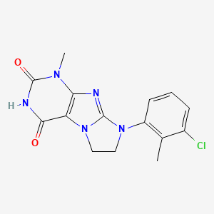 6-(3-Chloro-2-methylphenyl)-4-methyl-7,8-dihydropurino[7,8-a]imidazole-1,3-dione