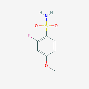 molecular formula C7H8FNO3S B2600713 2-Fluoro-4-methoxybenzenesulfonamide CAS No. 1342081-29-1