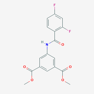 molecular formula C17H13F2NO5 B260073 Dimethyl 5-[(2,4-difluorobenzoyl)amino]isophthalate 