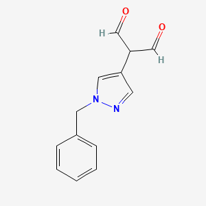 molecular formula C13H12N2O2 B2600767 2-(1-Benzylpyrazol-4-yl)propanedial CAS No. 957016-03-4