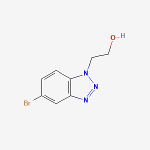 molecular formula C8H8BrN3O B2600772 2-(5-Bromo-1H-benzo[d][1,2,3]triazol-1-yl)ethanol CAS No. 1312140-81-0