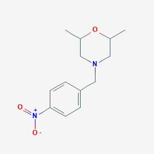 molecular formula C13H18N2O3 B2600783 2,6-Dimethyl-4-(4-nitrobenzyl)morpholine CAS No. 415719-74-3