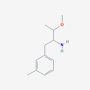 molecular formula C12H19NO B2600792 3-甲氧基-1-(3-甲基苯基)丁-2-胺 CAS No. 1519392-36-9