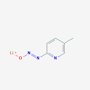 molecular formula C6H6LiN3O B2600796 Lithium;(5-methylpyridin-2-yl)-oxidodiazene CAS No. 2375276-14-3