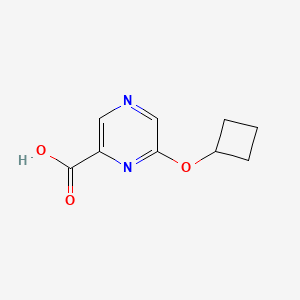 molecular formula C9H10N2O3 B2600803 6-环丁氧基吡嗪-2-羧酸 CAS No. 1516067-07-4