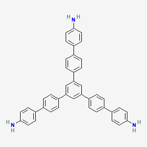 molecular formula C42H33N3 B2600813 5''-(4'-Amino-[1,1'-biphenyl]-4-yl)-[1,1':4',1'':3'',1''':4''',1''''-quinquephenyl]-4,4''''-diamine CAS No. 1400987-00-9