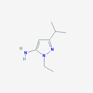 molecular formula C8H15N3 B2600826 1-Ethyl-3-isopropyl-1H-pyrazol-5-amine CAS No. 1249436-11-0
