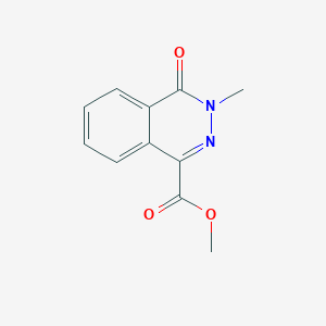 molecular formula C11H10N2O3 B2600840 Methyl 3-methyl-4-oxo-3,4-dihydrophthalazine-1-carboxylate CAS No. 16015-52-4