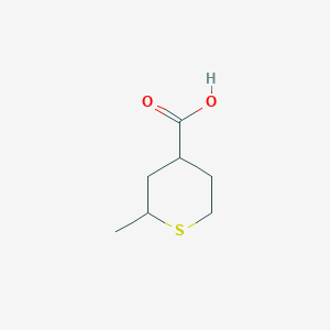 B2600842 2-Methylthiane-4-carboxylic acid CAS No. 1556352-60-3