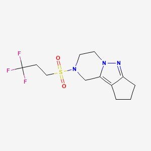 2-((3,3,3-trifluoropropyl)sulfonyl)-2,3,4,7,8,9-hexahydro-1H-cyclopenta[3,4]pyrazolo[1,5-a]pyrazine