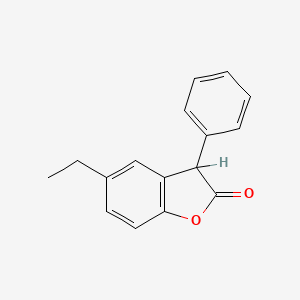 molecular formula C16H14O2 B2600924 5-ethyl-3-phenyl-1-benzofuran-2(3H)-one CAS No. 32292-88-9