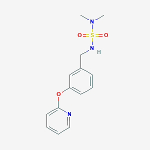 2-[3-[(Dimethylsulfamoylamino)methyl]phenoxy]pyridine