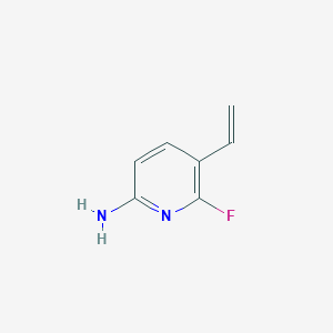 molecular formula C7H7FN2 B2600999 5-乙烯基-6-氟吡啶-2-胺 CAS No. 1824170-77-5