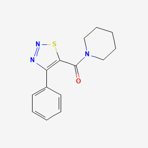 (4-Phenyl-1,2,3-thiadiazol-5-yl)(piperidino)methanone