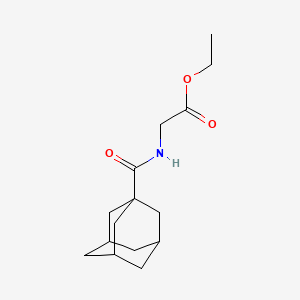 molecular formula C15H23NO3 B2601069 乙基2-(金刚烷-1-羰基氨基)乙酸酯 CAS No. 57277-63-1