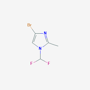 molecular formula C5H5BrF2N2 B2601073 4-Bromo-1-(difluoromethyl)-2-methylimidazole CAS No. 2551115-28-5