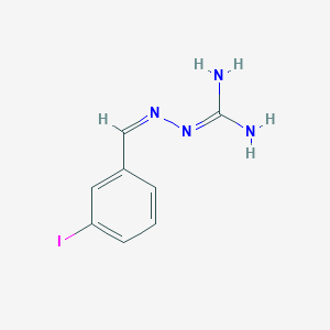 molecular formula C8H9IN4 B2601119 (2Z)-2-(3-碘亚苄基)肼二甲酰胺 CAS No. 332394-75-9