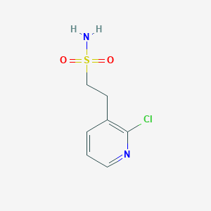 molecular formula C7H9ClN2O2S B2601134 2-(2-氯吡啶-3-基)乙磺酰胺 CAS No. 2375273-03-1