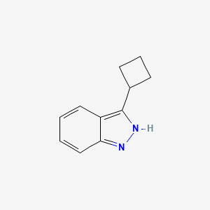 molecular formula C11H12N2 B2601166 3-Cyclobutyl-1H-indazole CAS No. 1415715-80-8