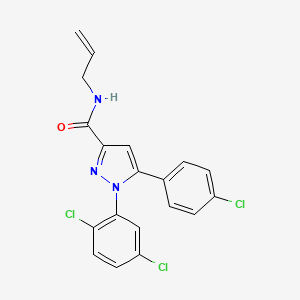 N-allyl-5-(4-chlorophenyl)-1-(2,5-dichlorophenyl)-1H-pyrazole-3-carboxamide