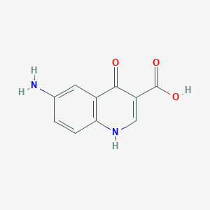 molecular formula C10H8N2O3 B2601183 6-Amino-4-hydroxyquinoline-3-carboxylic acid CAS No. 1018135-49-3