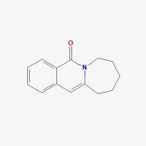 molecular formula C14H15NO B2601282 8,9,10,11-tetrahydroazepino[1,2-b]isoquinolin-5(7H)-one CAS No. 79115-74-5