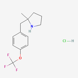 2-Methyl-2-{[4-(trifluoromethoxy)phenyl]methyl}pyrrolidine hydrochloride