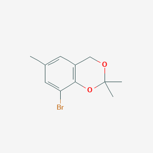 molecular formula C11H13BrO2 B2601359 8-bromo-2,2,6-trimethyl-4H-1,3-benzodioxin CAS No. 91084-79-6