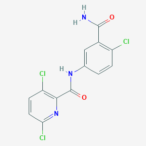 N-(3-carbamoyl-4-chlorophenyl)-3,6-dichloropyridine-2-carboxamide