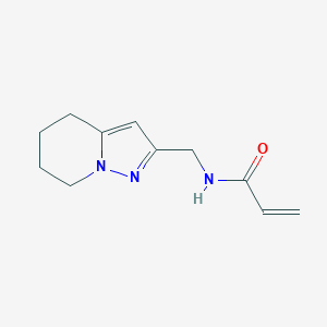 molecular formula C11H15N3O B2601384 N-(4,5,6,7-Tetrahydropyrazolo[1,5-a]pyridin-2-ylmethyl)prop-2-enamide CAS No. 2224403-80-7