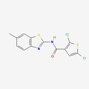 2,5-dichloro-N-(6-methylbenzo[d]thiazol-2-yl)thiophene-3-carboxamide