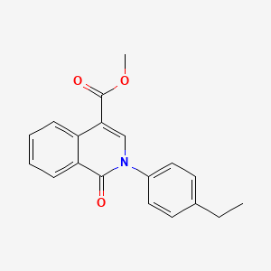 N-(2,4-difluorophenyl)-2-[3,3-dimethyl-5-(pyrrolidin-1-ylsulfonyl)-2,3-dihydro-1H-indol-1-yl]acetamide