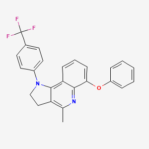4-methyl-6-phenoxy-1-[4-(trifluoromethyl)phenyl]-2,3-dihydro-1H-pyrrolo[3,2-c]quinoline