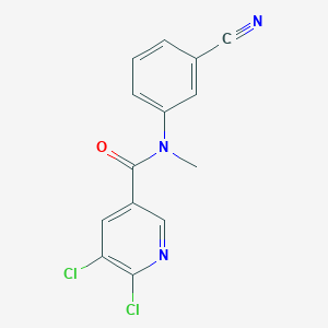 5,6-dichloro-N-(3-cyanophenyl)-N-methylpyridine-3-carboxamide
