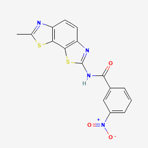 N-(7-methyl-[1,3]thiazolo[4,5-g][1,3]benzothiazol-2-yl)-3-nitrobenzamide