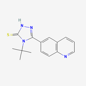 4-(tert-butyl)-5-(6-quinolinyl)-4H-1,2,4-triazole-3-thiol