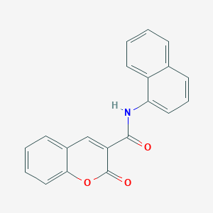 molecular formula C20H13NO3 B2601449 N-(萘-1-基)-2-氧代-2H-色烯-3-甲酰胺 CAS No. 72788-19-3