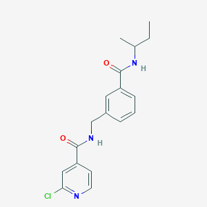N-({3-[(butan-2-yl)carbamoyl]phenyl}methyl)-2-chloropyridine-4-carboxamide