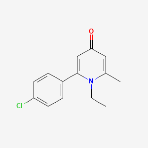 2-(4-chlorophenyl)-1-ethyl-6-methyl-4(1H)-pyridinone