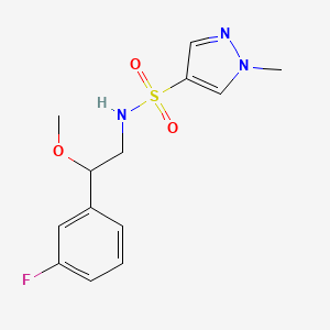 N-(2-(3-fluorophenyl)-2-methoxyethyl)-1-methyl-1H-pyrazole-4-sulfonamide