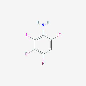 molecular formula C6H3F3IN B2601476 3,4,6-三氟-2-碘苯胺 CAS No. 1065101-52-1