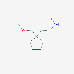 2-[1-(Methoxymethyl)cyclopentyl]ethan-1-amine