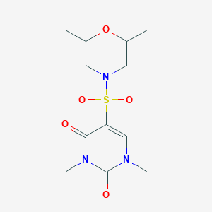 5-(2,6-Dimethylmorpholin-4-yl)sulfonyl-1,3-dimethylpyrimidine-2,4-dione
