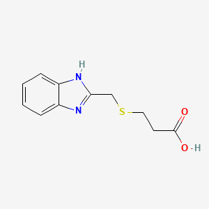 3-[(1H-benzimidazol-2-ylmethyl)thio]propanoic acid