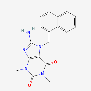 8-Amino-1,3-dimethyl-7-(1-naphthylmethyl)-3,7-dihydro-1H-purine-2,6-dione