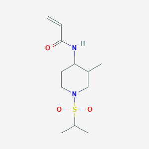 N-(3-Methyl-1-propan-2-ylsulfonylpiperidin-4-yl)prop-2-enamide
