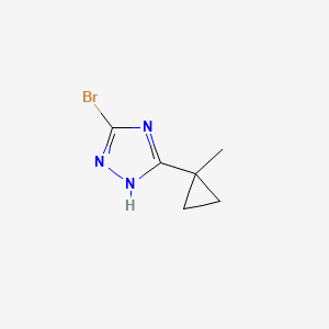 3-Bromo-5-(1-methylcyclopropyl)-1H-1,2,4-triazole