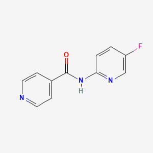 molecular formula C11H8FN3O B2601512 N-(5-氟吡啶-2-基)吡啶-4-甲酰胺 CAS No. 1907948-87-1